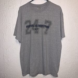 Vintage Y2K Football Is Everything 24-7 Nike Team Gray Short Sleeve Shirt L